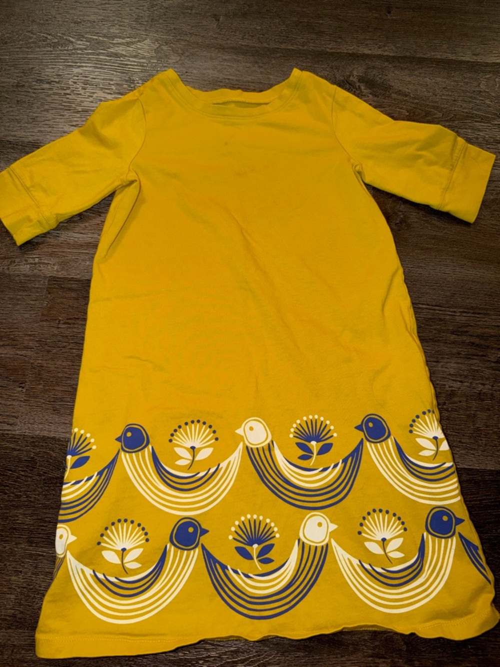 Tea collection yellow/white floral dress. Sz 8